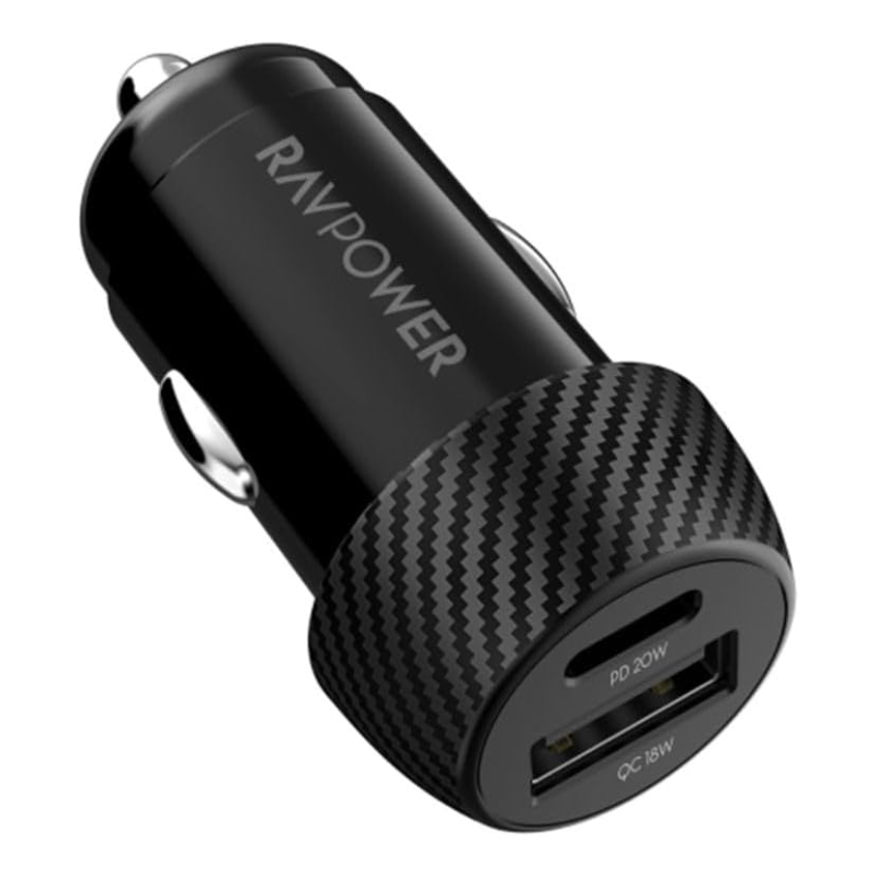 Ravpower RP-VC1016 20W Car charger 2 ports 1A 1C - Black
