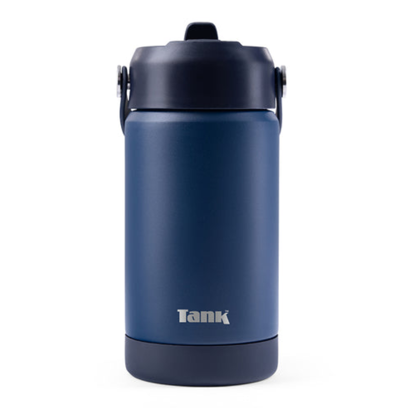 Tank Move 350ml Bottle Compact Insulated Stainless Steel - Navy Blue