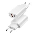 WiWU High Quality 20W PD+QC USB Type C Charger Fast Charging Charger - White
