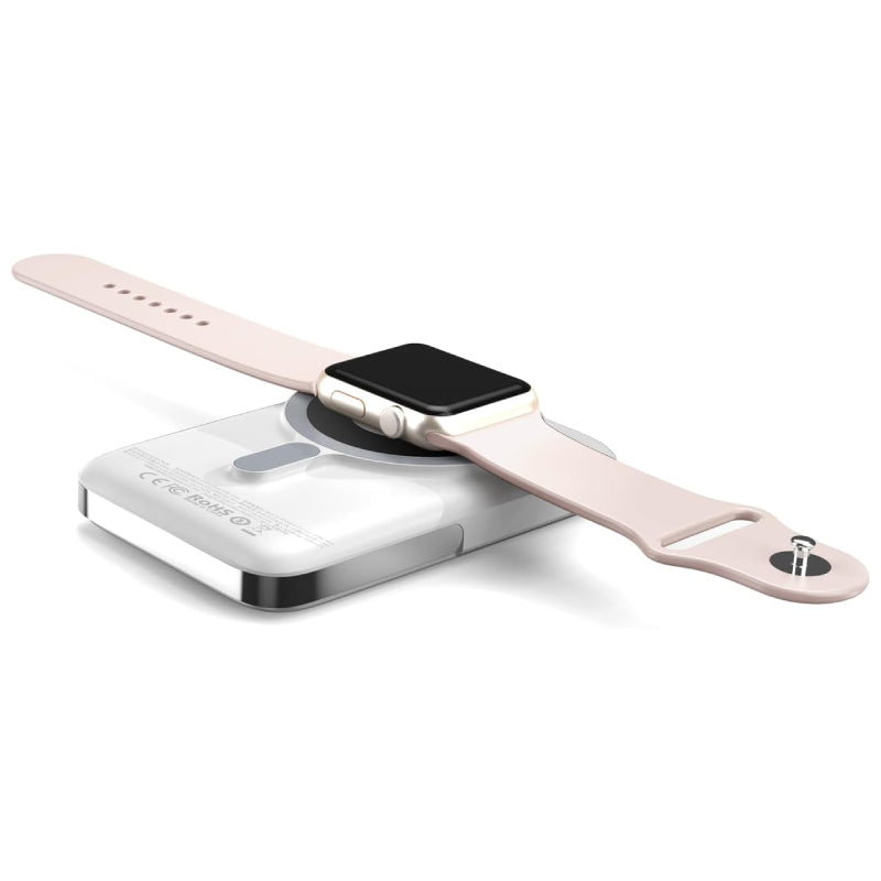 WiWU 3 in 1 Magnetic Wireless Power Bank 10000 mAh, Wi-P018 - White