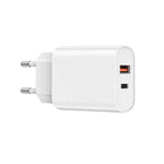WiWU High Quality 20W PD+QC USB Type C Charger Fast Charging Charger - White
