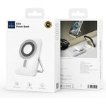 WiWU 3 in 1 Magnetic Wireless Power Bank 10000 mAh, Wi-P018 - White