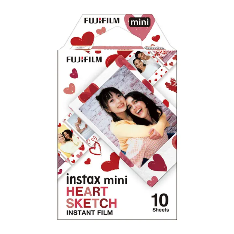 FUJIFILM Instax Mini Heart Sketch Film {10 Sheets}