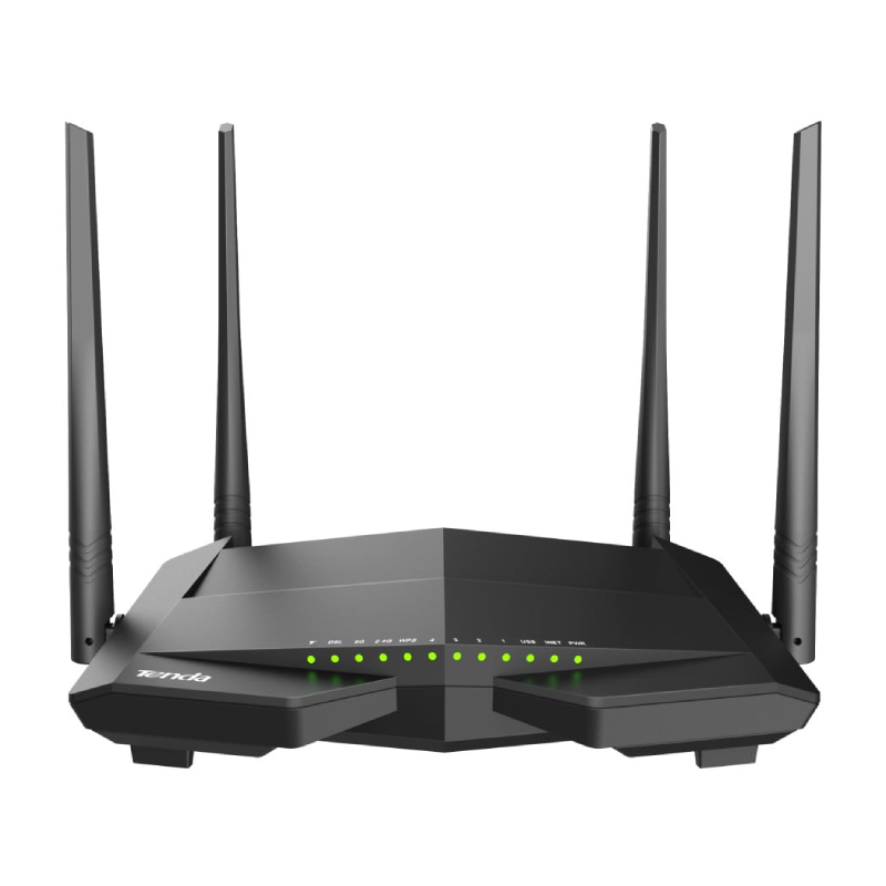 Tenda V12 AC1200 Dual-band Wi-Fi Gigabit VDSL/ADSL Modem Router - Black
