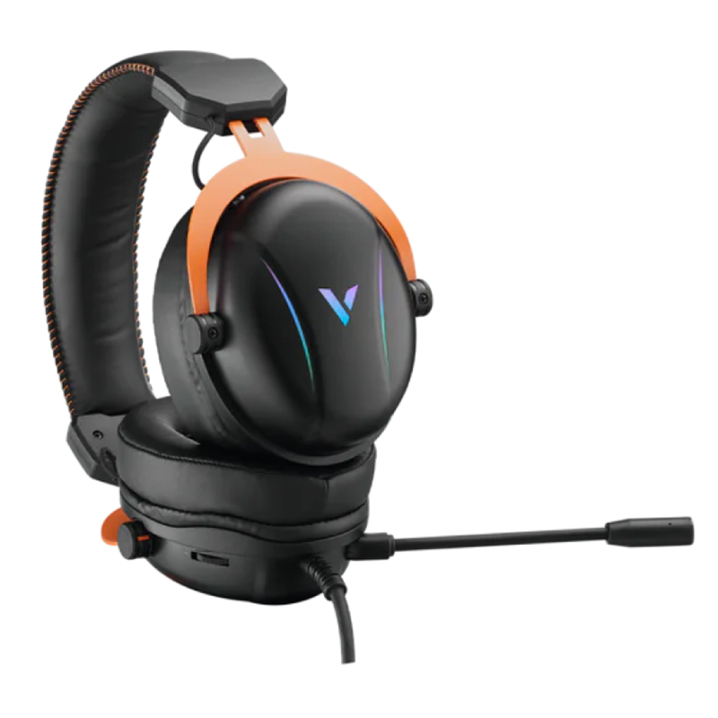 Rapoo VH350S Gaming Headset Virtual 7.1 Surround Sound, USB, RGB - Black