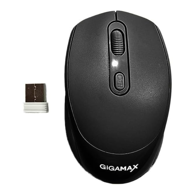 Gigamax G-1400 USB Mouse Rechargeable Bluetooth Wireless Mouse - Black