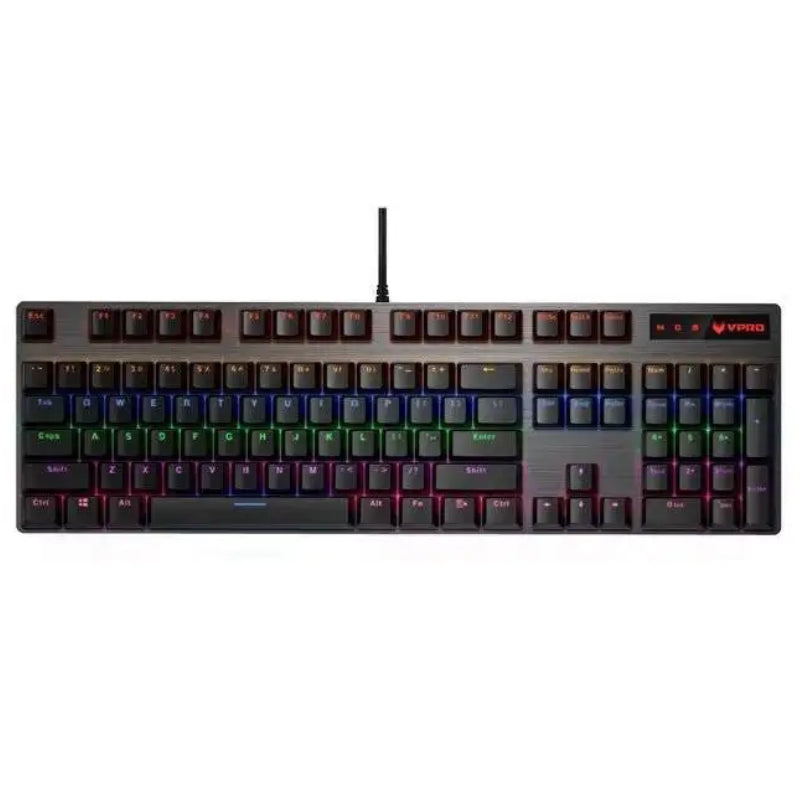 Rapoo V500 Alloy Mechanical Gaming Keyboard Blue Switches - Black