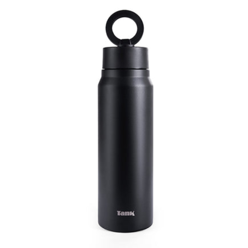 Tank Magnet, 1000ml, Stainless Steel Bottle, BPA free, insulated, Leakproof - Black