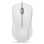 Rapoo N1200 Silent Wired Optical Mouse - White 