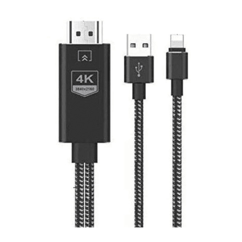 Onten Cable 1.8M Mobile HD screen player 4K OTN 7519 - Black