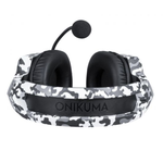 Onikuma K8 Wired Stereo Gaming Headphones With Mic LED Lights - White&Grey