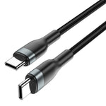 WiWU WI-C017 Concise Series Type-C to Type-C PD Data Cable 30W 1.2M - Black