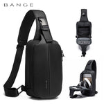 Bange 7210 Fashion Waterproof Sling Chest Bag Large Capacity - Black