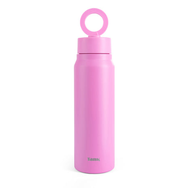 Tank Magnet, 1000ml, Stainless Steel Bottle, BPA free, insulated, Leakproof - Pink