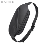 Bange 7295 Stylish Waterproof Crossbody Men Korean Style Sling Bag BG - Black