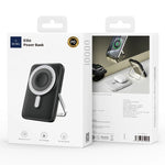 WiWU 3 in 1 Magnetic Wireless Power Bank 10000 mAh, WI-P018 - Black