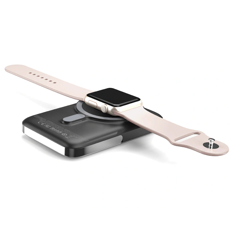 WiWU 3 in 1 Magnetic Wireless Power Bank 10000 mAh, WI-P018 - Black