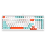 A4TECH FSTYLER FS300 Hot-Swappable Mechanical Keyboard Yellow Panda Snorkeling - White