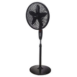Zada Stand Fan 18 Inch With Remote 5 Blades, 50W, ZSF-182T - Black