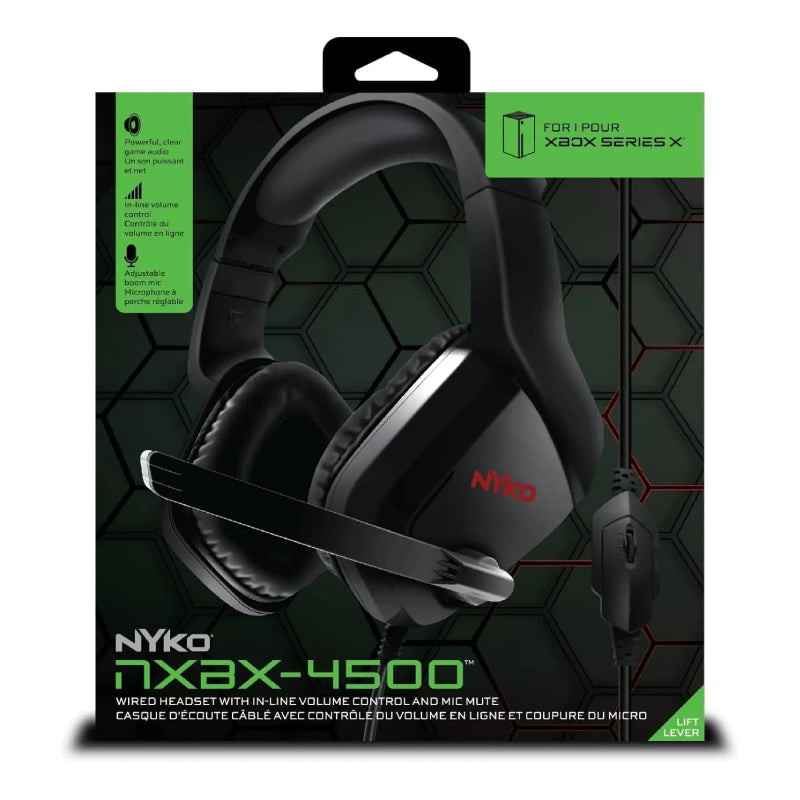 NYKO Wired Gaming Headset For Xbox I7B-4500 - Black