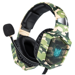 Onikuma K8 Wired Stereo Gaming Headphones With Mic LED Lights - Green