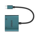 Onten 2 in 1 USB-C to HDMI 4K Adapter with Ethernet(RJ45)10/100Mbps, OTN-UC288 - Green