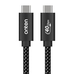 Onten USB4 and Thunderbolt 4 data Charging Cable High-Speed Charging 100W 5A 20V 40Gbp, OTN-CC202 - Black