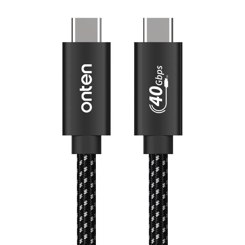 Onten USB4 and Thunderbolt 4 data Charging Cable High-Speed Charging 100W 5A 20V 40Gbp, OTN-CC202 - Black