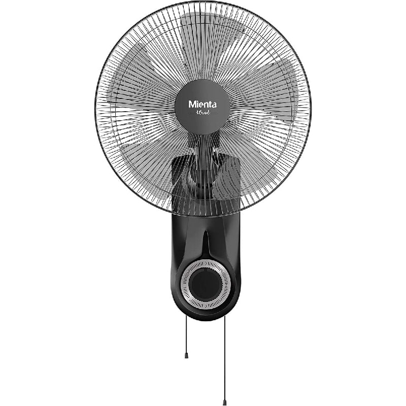 Mienta Wall Fan , 18 Inch , WF50138A - Black 
