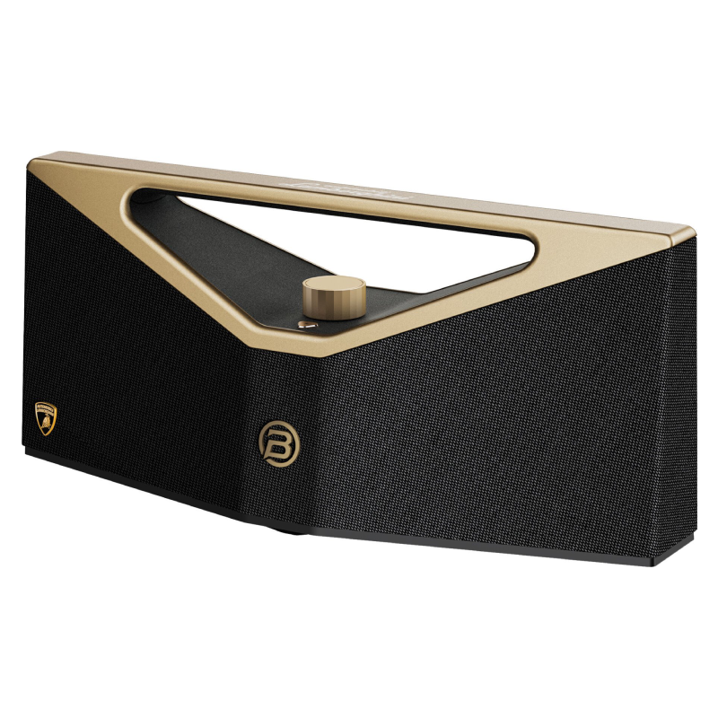 BUGANI Brief Pro Portable Bluetooth Speaker - Black&Gold (BRANDED EDITION)