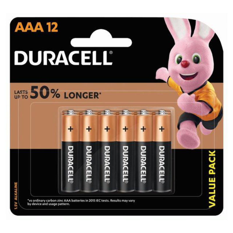 Duracell AAA12 Turbo Battery - Black