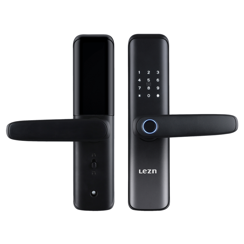 Lezn D01 Smart Door Lock, With Fingerprint - Matte Black