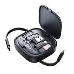 Usams US-SJ650 60W Fast Charging Cable with Multifunctional Storage Set Box - Black