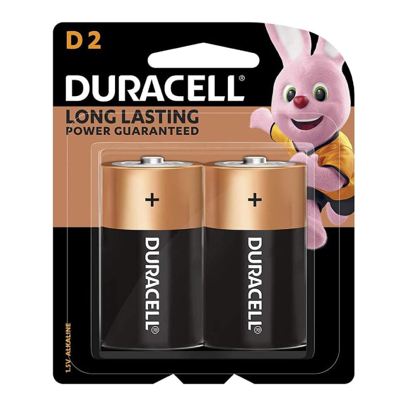 Duracell 2-Piece Alkaline D Battery - Black&Gold 