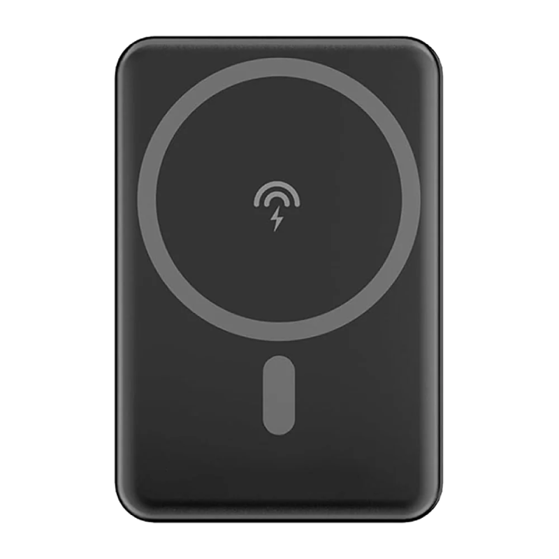 Momo Magnetic Wireless Power Bank , 10000 mAh , 22.5W Type-C Fast Charging , MO-044401 - Black 
