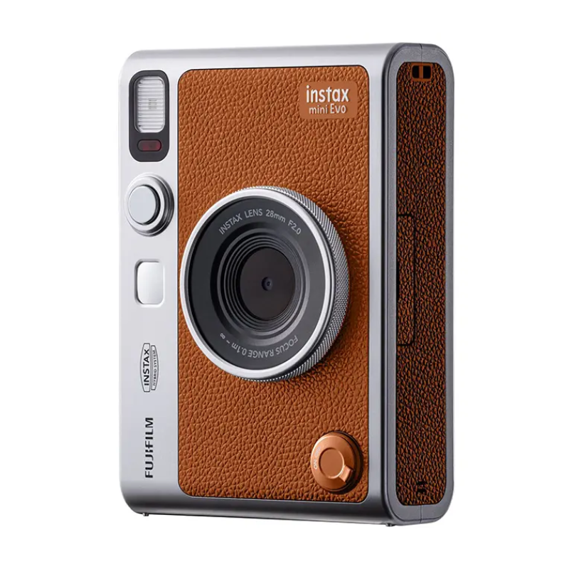 Fujifilm Instax Mini Evo Instant Film Camera - Brown