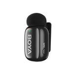 BOYA Ultra Mini Wireless Microphone TYPE-C , Noise Cancellation , 2.4GHz, MINI-14 - Black
