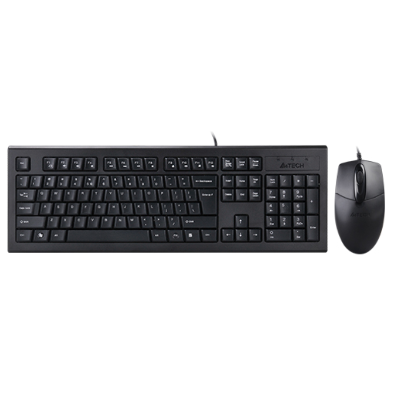 A4Tech KRS-8572 Usb Keyboard and Mouse - Black 