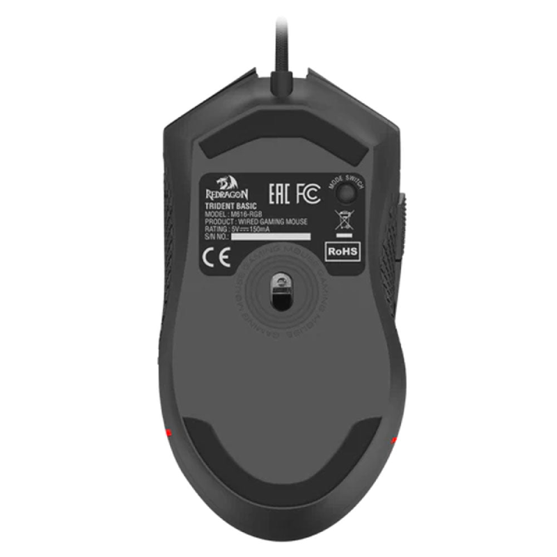 Redragon TRIDENT M616 Wired RGB Gaming Mouse - Black