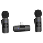 BOYA Ultracompact 2-Person Wireless Microphone System Lightning Connector, BY-V2 - Black