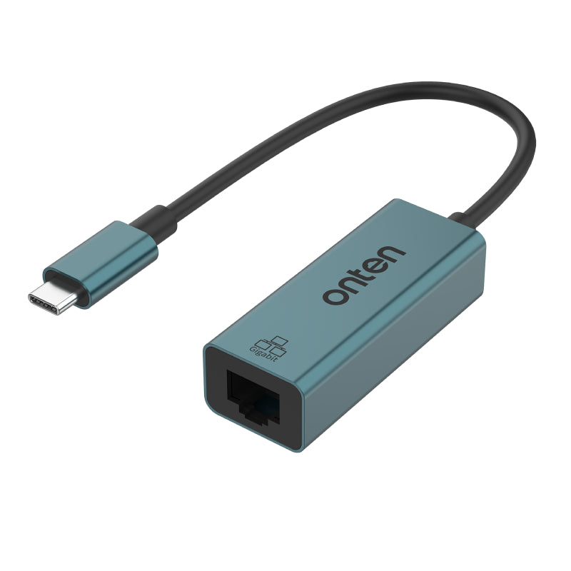 Onten OTN-9598 USB-C to Gigabit Ethernet Adapter - Green 
