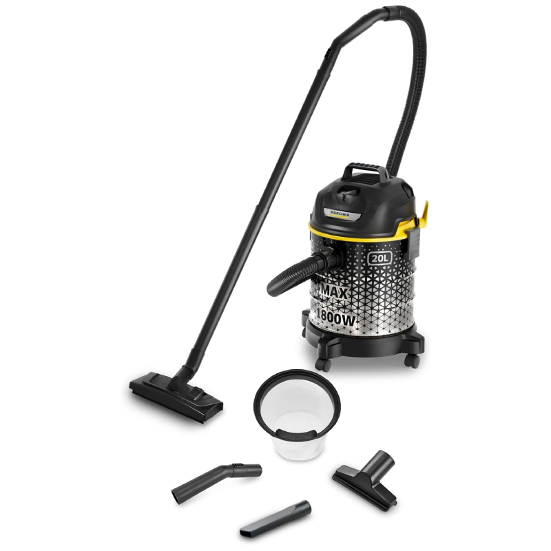Karcher Dry Vacuum Cleaner, 1800 Watt, DVAC 1800 - Black