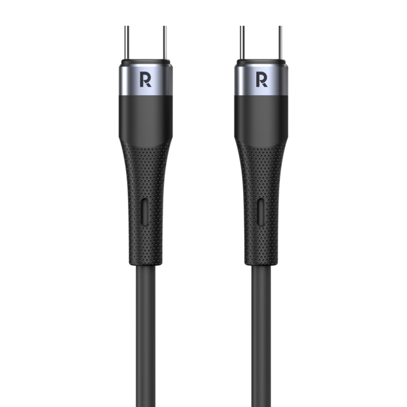 RAVPower RP-CB1038 Liquid silicone Type-C To Type-C Cable 60W 1M - Black