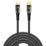 WiWU Cable Type-C To Lightning 20W PD Fast charging, TM01 - Black