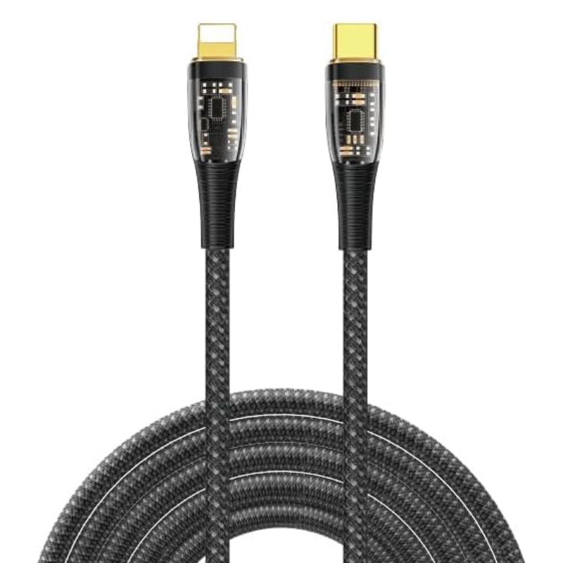 WiWU Cable Type-C To Lightning 20W PD Fast charging, TM01 - Black