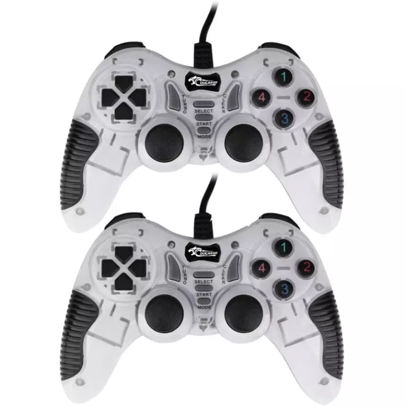 COUGAR EGY 9082 USB Dual Gamepad Turbo Controller with Vibration Function - White