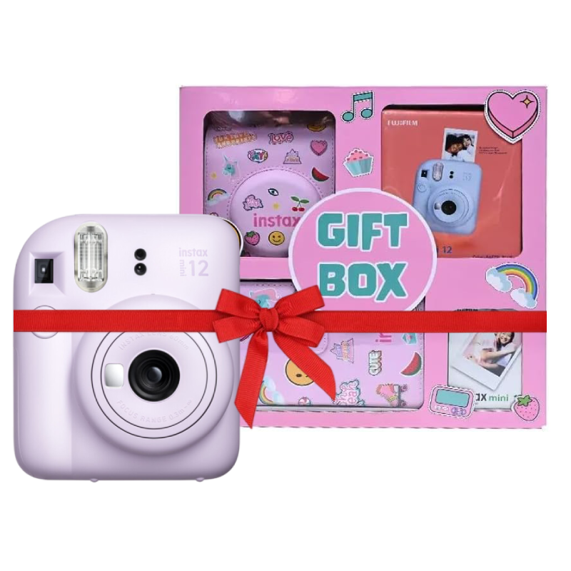 FujiFilm Instax Mini 12 Instant Camera Purple With Gift Box