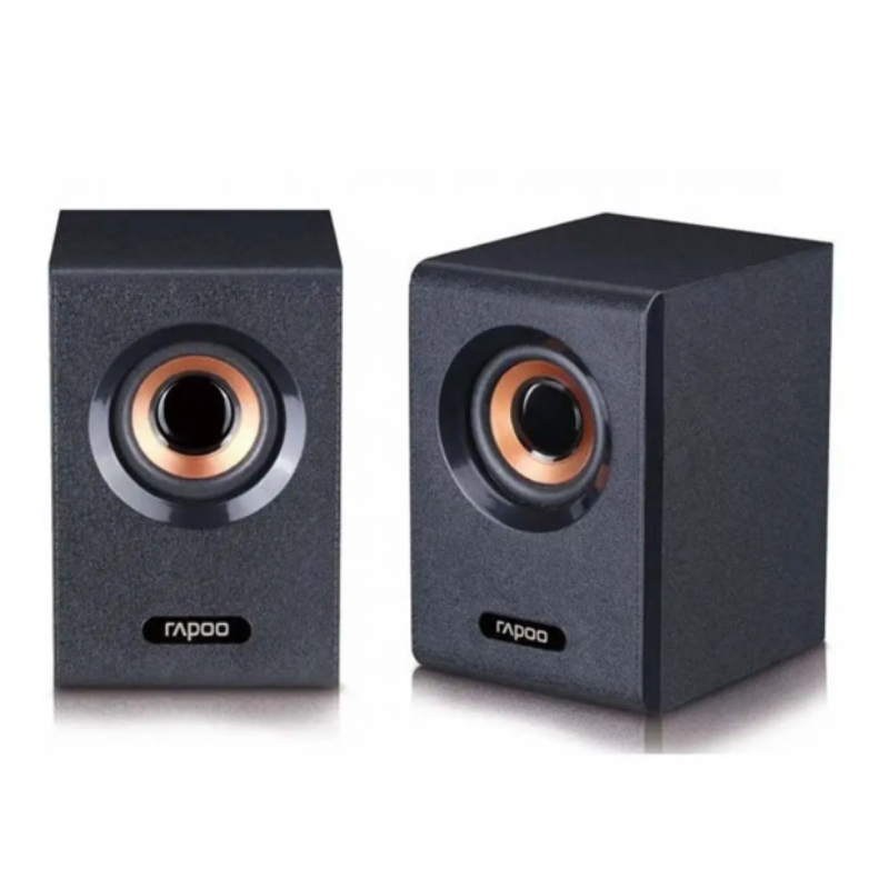 Rapoo A80 2:0 Multimedia Compact Stereo Speaker - Black