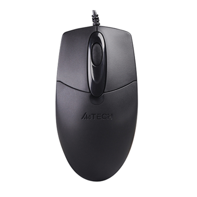 A4Tech OP-720S Wired Silent Click Mouse - Black