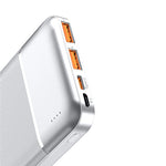 WiWU Fast Charging Power Bank 10000mAh,  JC-19 - White
